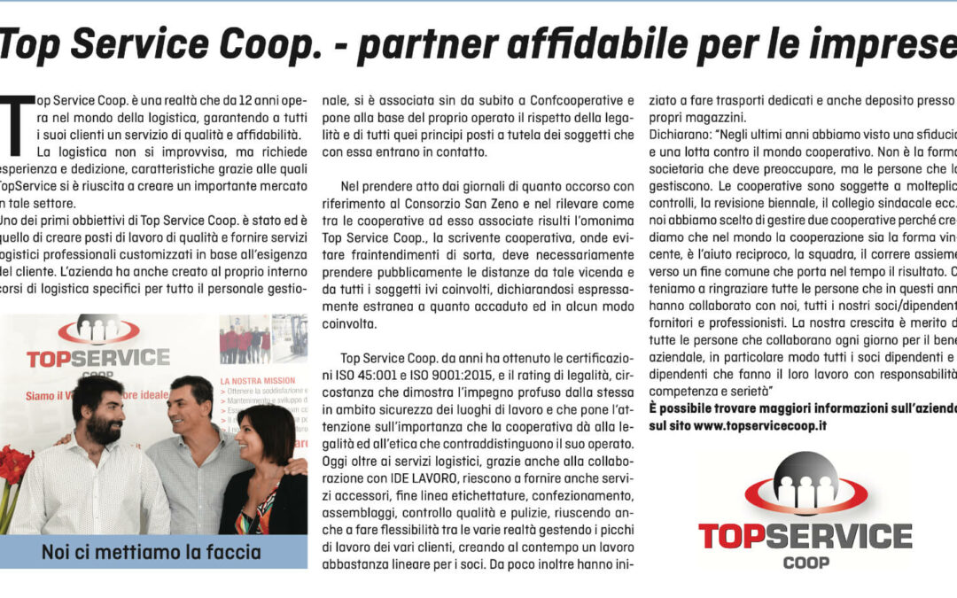 Top Service Coop – partner affidabile per le imprese